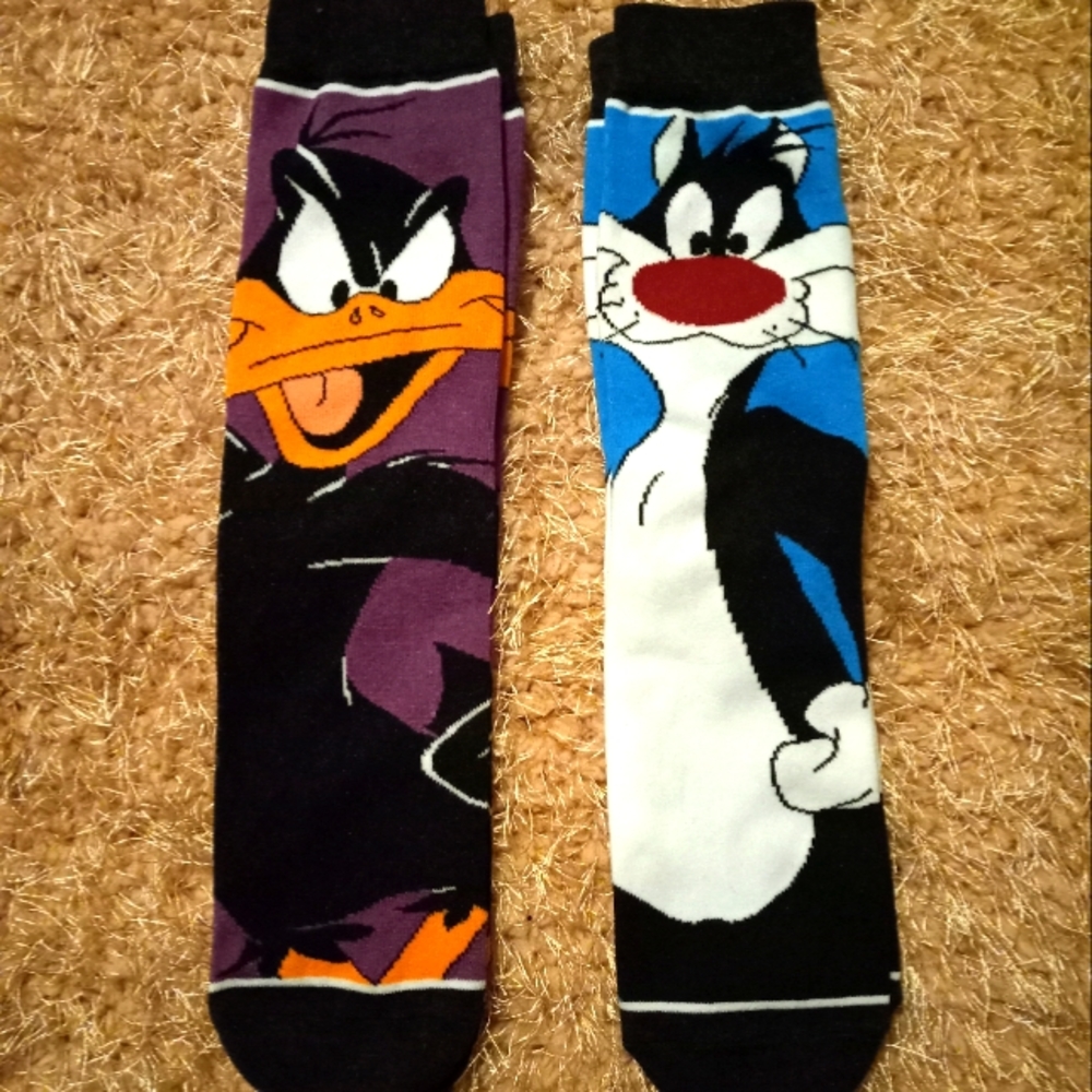 NWT 2 PAIR CARTOON SOCKS